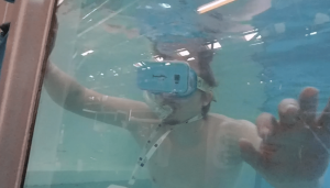 UnderwaterVR in a tank
